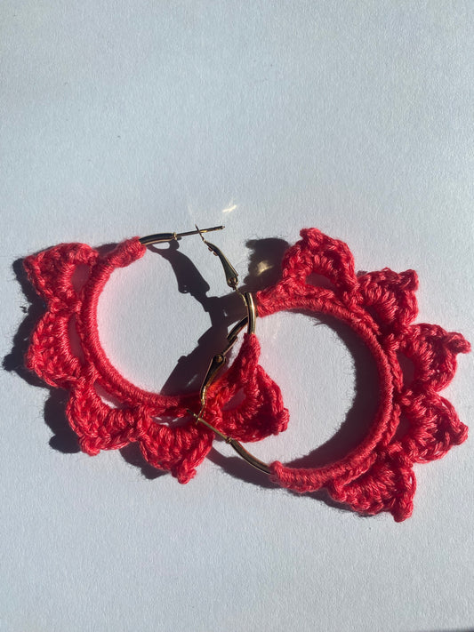 Boucle d’oreilles au crochet